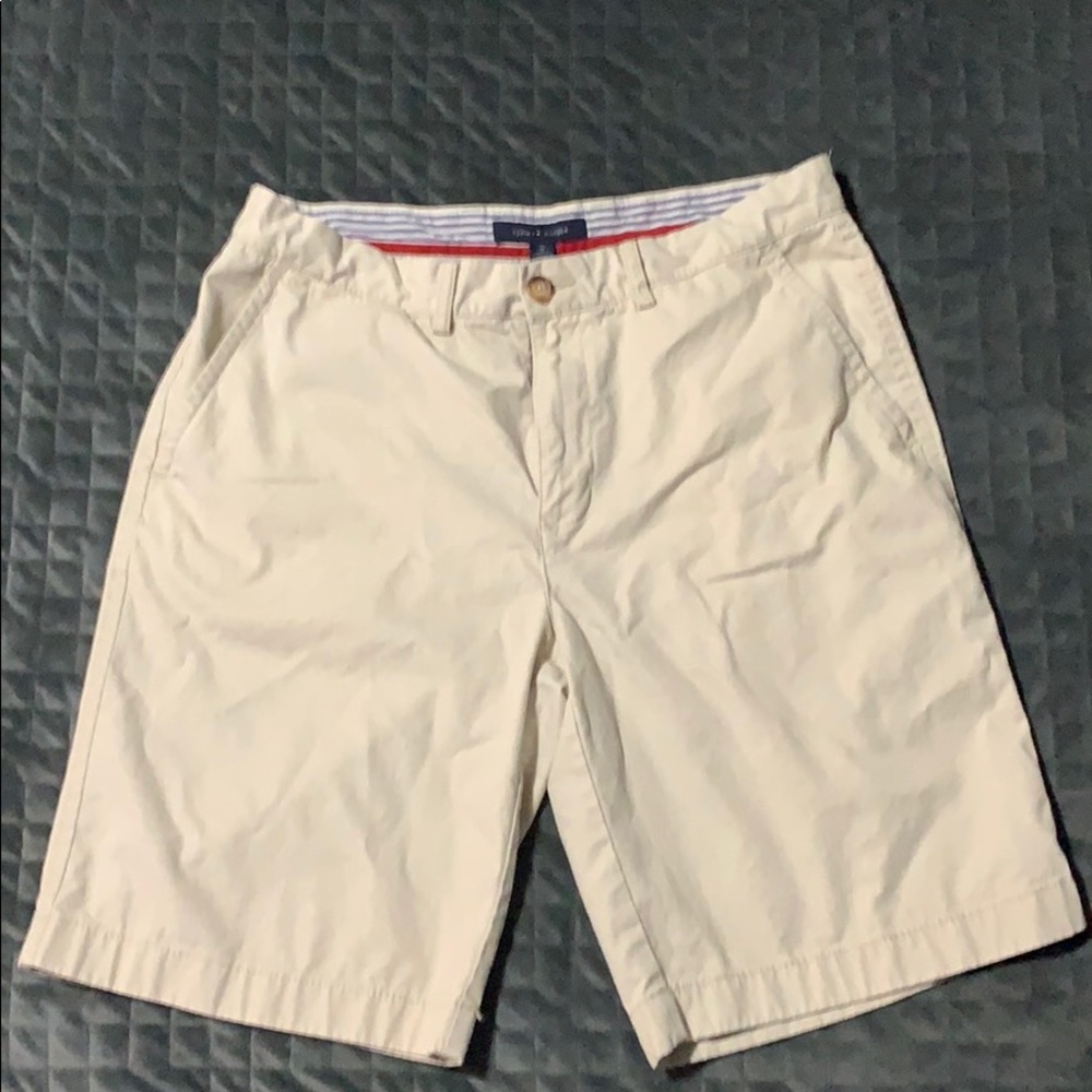 Tommy Hilfiger Cream Khaki Shorts Size 34